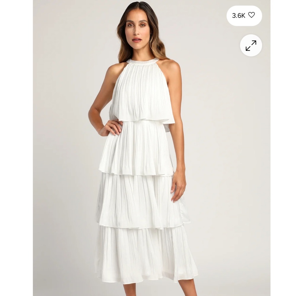 Lulus ruffle dress NWT